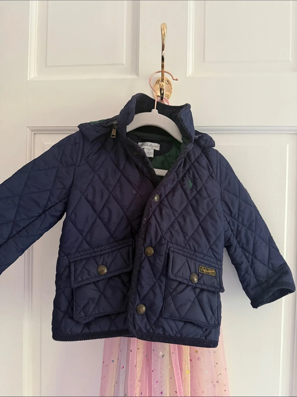 Ralph Lauren Quilted Navy Jacket Baby boy 12 months